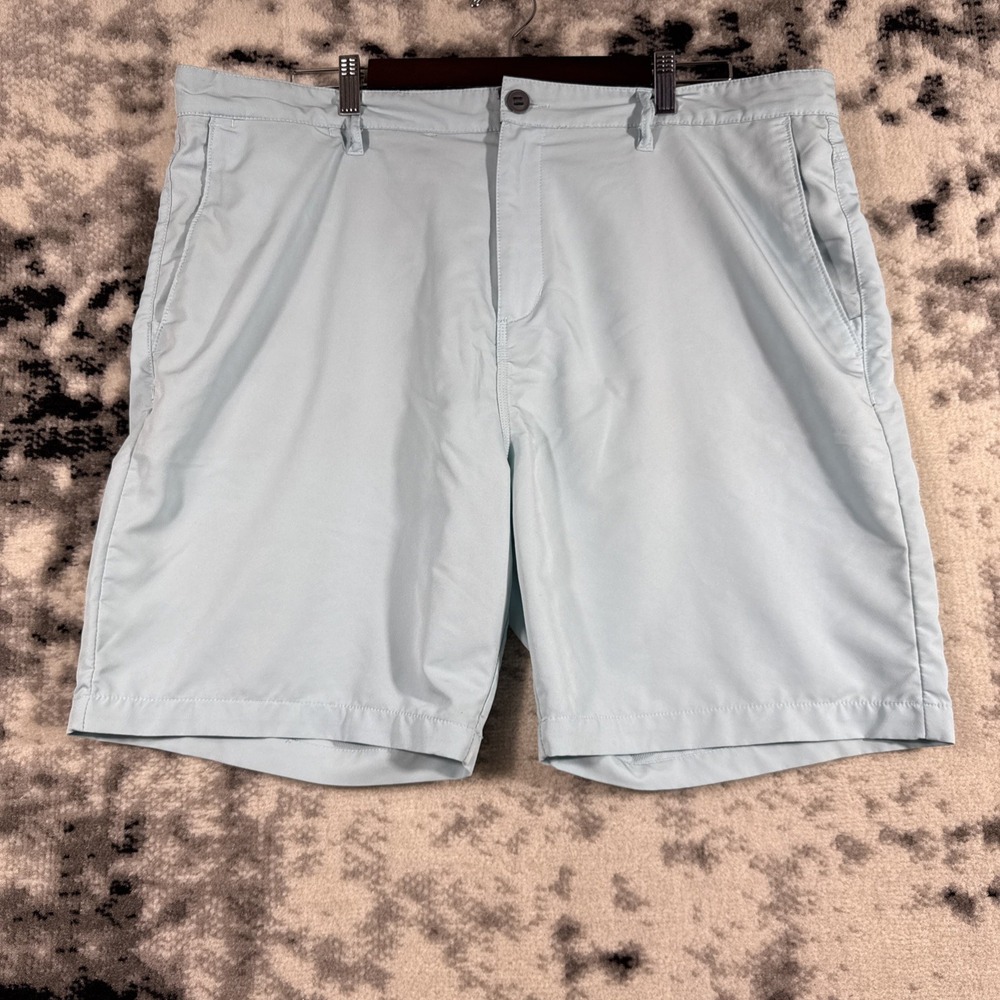Quiet Storm Shorts Mens Size 40 Light Blue Performance Beach Casual Comfort